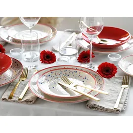 CreaTable Joy Kombiservice 16-tlg. rot-bunt