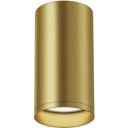 Maytoni Moderner Deckenspot FOCUS S Einbaustrahler aus Aluminium in Mattgold für Wohnzimmer, Küche, Schlafzimmer, Esszimmer, Büro
