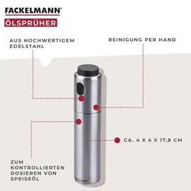 Fackelmann Ölsprüher 100 ml Edelstahl Silber