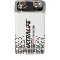 Ultralife Lithium Batterie 9 Volt, E-Block, U9VL, U9VL-J, U9VL-J-P