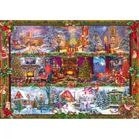 Schmidt Spiele 59784 Fröhliche Weihnachtszeit, Puzzle Standard 1.000 Teile