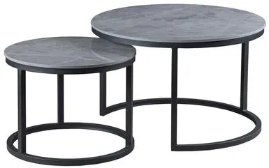 Arteca Couchtisch-Set Napoli Keramik Grau