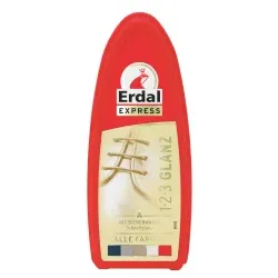 Erdal 1-2-3 Glanz-Schwamm mit Bienenwachs 104068 , 1 Stück reicht für etwa 70 Anwendungen, farblos