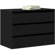 vidaXL Eckkommode 80 x 41 x 58 cm Schwarz