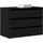 vidaXL Eckkommode 80 x 41 x 58 cm Schwarz
