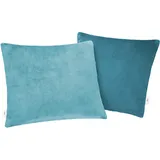 s.Oliver double soft Kissen 50 x 50 cm Dunkelpetrol