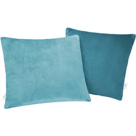 s.Oliver double soft Kissen 50 x 50 cm Dunkelpetrol