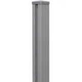 GROJA GroJaLumino Pfosten Silbergrau 7x7x240 cm inkl. Kappe zum Einbetonieren