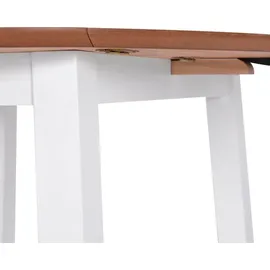 vidaXL Esstisch Rund MDF Weiß