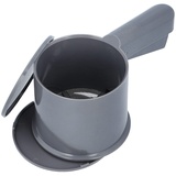 RBV Birkmann Birkmann Mehlsieb mit Deckel, Easy Baking, Ø 10 cm, dunkelgrau, aus Kunststoff