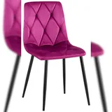 CLP Esszimmerstuhl Clairton, Samt/lila