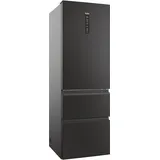 Haier HTW5618ENPT 3D 60 Serie 5 Kühl-Gefrierkombination (360 l, 1850 mm hoch, Schwarz)