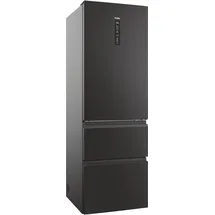 Haier HTW5618ENPT 3D 60 Serie 5 Kühl-Gefrierkombination (360 l, 1850 mm hoch, Schwarz)