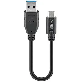 goobay USB-A auf USB-C 0,15 m Schwarz