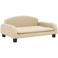 vidaXL Kindersofa Creme 70x45x30 cm Stoff