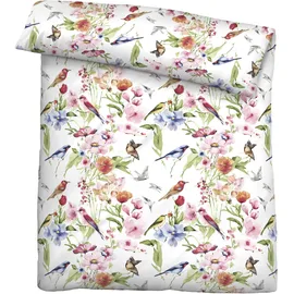 biberna 616315 Mako-Satin Weiß 155 x 220 cm + 2 x 80 x 80 cm