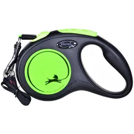 flexi New Neon neon grün Gurt 5 m