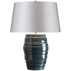 Tischlampe Schreibtischlampe Beistelllampe Keramik Glas Porzellan H 59 cm