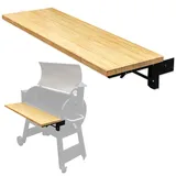 Iron Forge Tools 37,5 x 12 Holz Klappgrill Regal Zubehör - Holzkohlegrill Zubehör für Pellet Smoker Grill - Kompatibel mit Traeger Pro 34, Pro 780, Ironwood 885 Series Texas Elite, Eastwood
