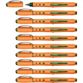 Stabilo - Tintenroller - - medium - 10er Pack - grün