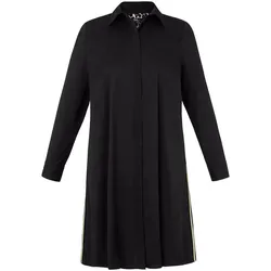 Hemdblusen-Kleid frapp schwarz, 48