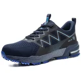 Sicherheitsschuhe Herren Arbeitsschuhe Ultraleichte atmungsaktive Stahlkappenschuhe Anti-Pannen-Sicherheitsschuhe (EU: 36-46) - 38