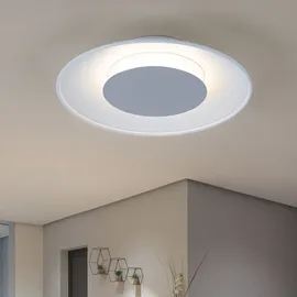 WOFI Deckenlampe 1 rund weiß Glas Kunststoff