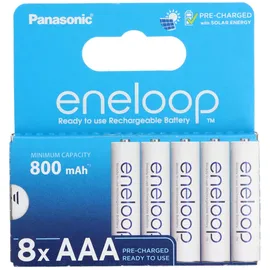 Panasonic eneloop (Gen 5) Micro AAA NiMH 800mAh, 8er-Pack (BK-4MCDE/8BE)