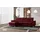 sit&more Ecksofa SIT & MORE "Astoria L-Form", rot (bordeaux), B:260cm H:91cm T:175cm, 100% Polyester, Sofas, Ecksofa, wahlweise mit motorischer Relaxfunktion