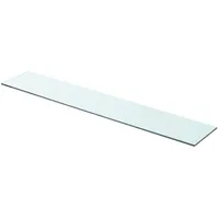 Kavolet 90x15 cm Glasboden Glasscheibe Glasplatte Glasregal Transparent Regalboden Glas Einlegeboden Glasablage für Badezimmer Wandregal Badablage 8 mm stärke