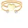 Elli Ring 925 Sterling Silber Herz, Ring Set in Gold | Gr.: 52
