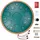 Vevor Zungentrommel 356mm, Steel Tongue Drum 15 Noten, Regentrommel, C-Dur-Tonart, Regenglockenspiel mit 2 Schlägeln & Tragetasche, Handpan-Trommel, Schlaginstrument für Musikunterricht & Yoga, Grün