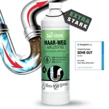 bio-chem Haar-Weg Abflussfrei – Abflussreiniger EXTRA STARK – 1000 ML - Bis zu 20 Anwendungen je Flasche Rohrreiniger – Extrem effektiv & materialschonend gegen Verstopfungen & Haare - Made in DE