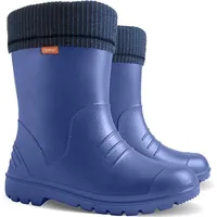 DEMAR Kinder Gummistiefel DINO Gefüttert Regenstiefel mit Einlage Ultraleicht