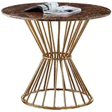 Esstisch Wohnzimmer Gold Luxus Design Rund Tisch Edelstahl