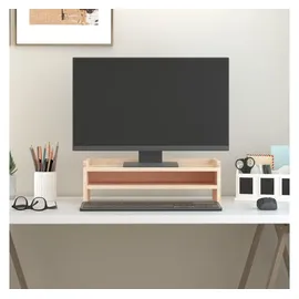 vidaXL Monitorständer 50x24x16 cm Massivholz Kiefer