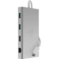Razer USB-C Dock - Mercury - 4K, 2xUSB-C, 4xUSB-A, Ethernet, HDMI, 3,5mm Klinke