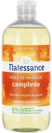 Natessance Natürliches Massageöl mit Kampfer Flakon 500ml