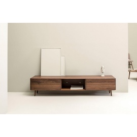 whiteoak Lowboard, extravagantes Design in hochwertiger Qualität braun