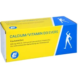 Calcium/Vitamin D3 Evers 600mg/400 I.E.