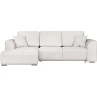 INOSIGN Ecksofa »Beatrice L-Form«, wahlweise auch mit Bettfunktion und Bettkasten, beige