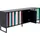 Kare Sideboard Concertina 186 x 74 cm Schwarz