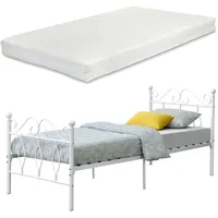 [en.casa] Kinderbett, Apolda mit Matratze 90x200 cm