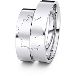Trauringe Deutschland 750er Weiflgold - 9245