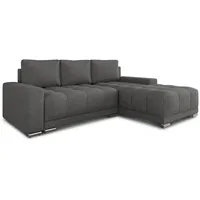 Sofnet Eckcouch Textil 5-Sitzer Grau