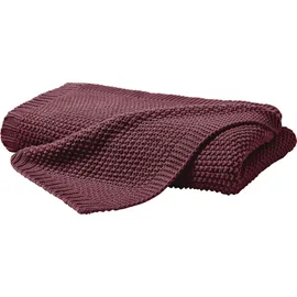 Primera Strickdecke 130 x 170 cm Rot
