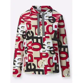 Inspirationen Sweatshirt bedruckt rot/schwarz 38