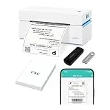 ORGSTA DHL Etikettendrucker 4x6 Thermodrucker Selbstklebend Labeldrucker