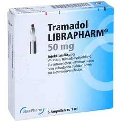 TRAMADOL LIBRAPHARM 50 mg Injekt.-/Infus.-Lsg. 5 St