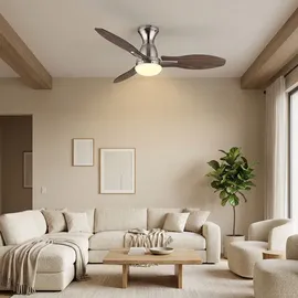 GLOBO LIGHTING 107 cm Deckenventilator Braun